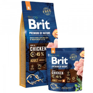 BRIT PREMIUM BY NATURE ADULT M sausā barība suņiem Vista 15kg